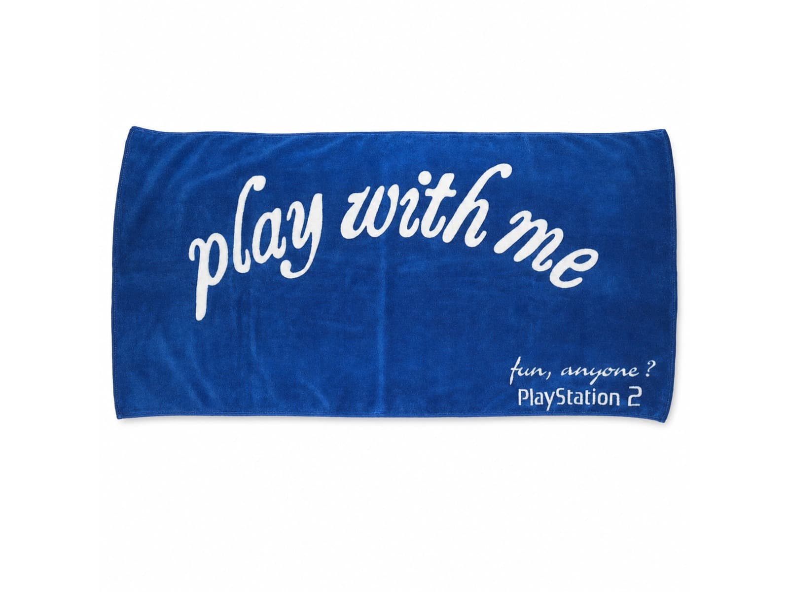 Premium 100x180cm 350gsm cotton beach towel family — the format Sense2 produced for Sony.