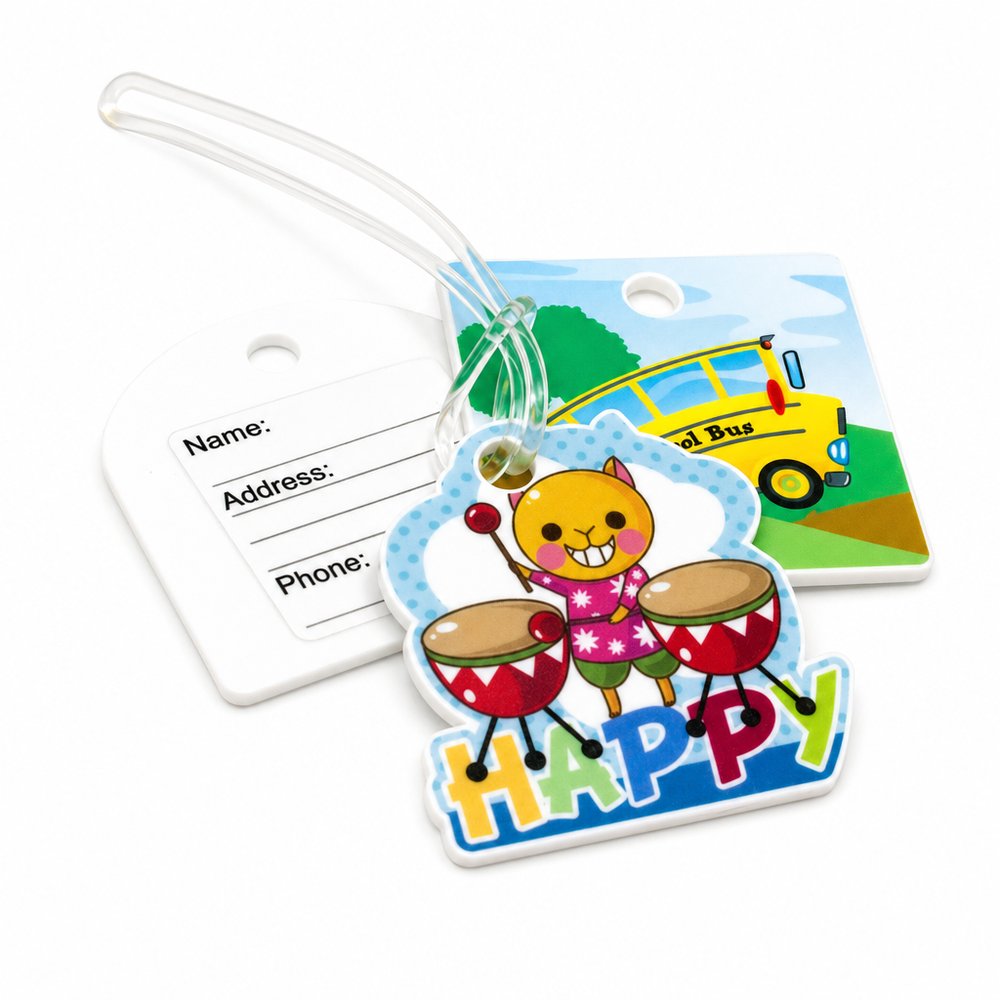 Custom Acrylic Luggage Tags — Laser Cut & Printed