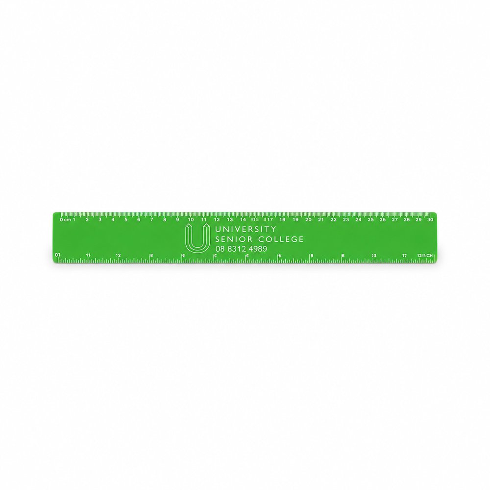 Branded 30cm Plastic Rulers - Custom Printed