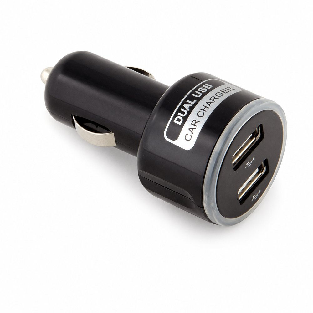 Dual USB Car Charger, Custom Branded