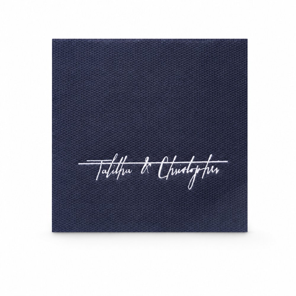 Custom Printed Square Lunch Napkins, 2-Ply Quilted