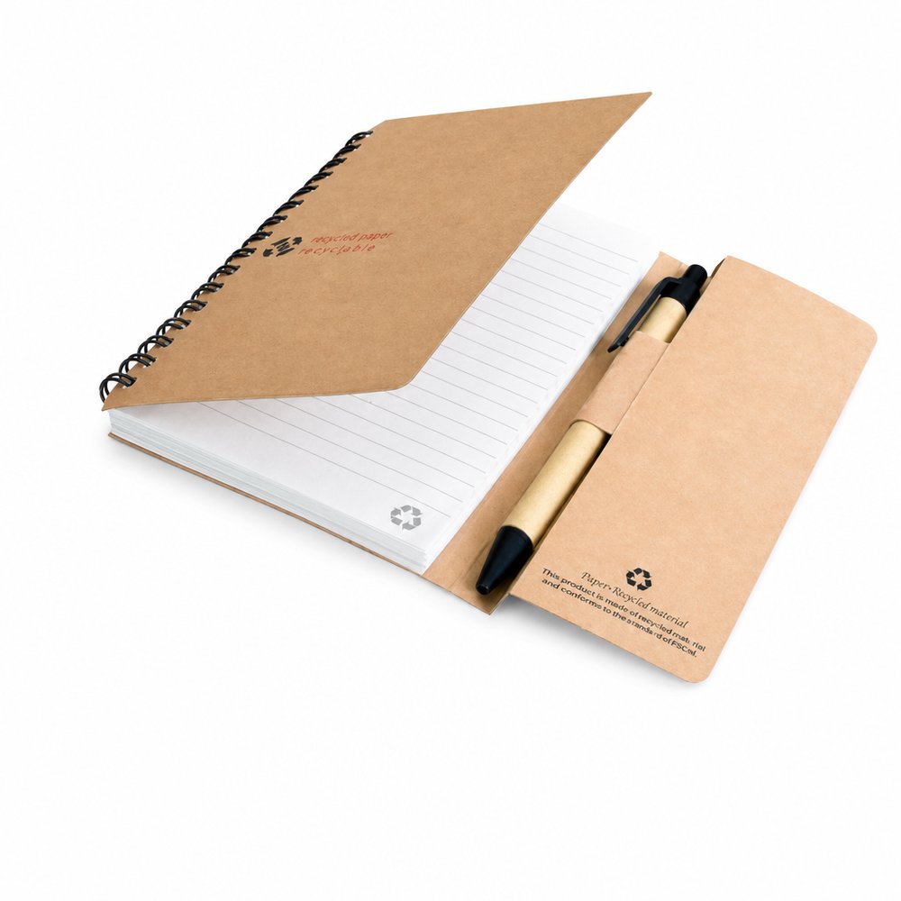 Recycled A6 Notepad & Pen Set — Branded Stationery
