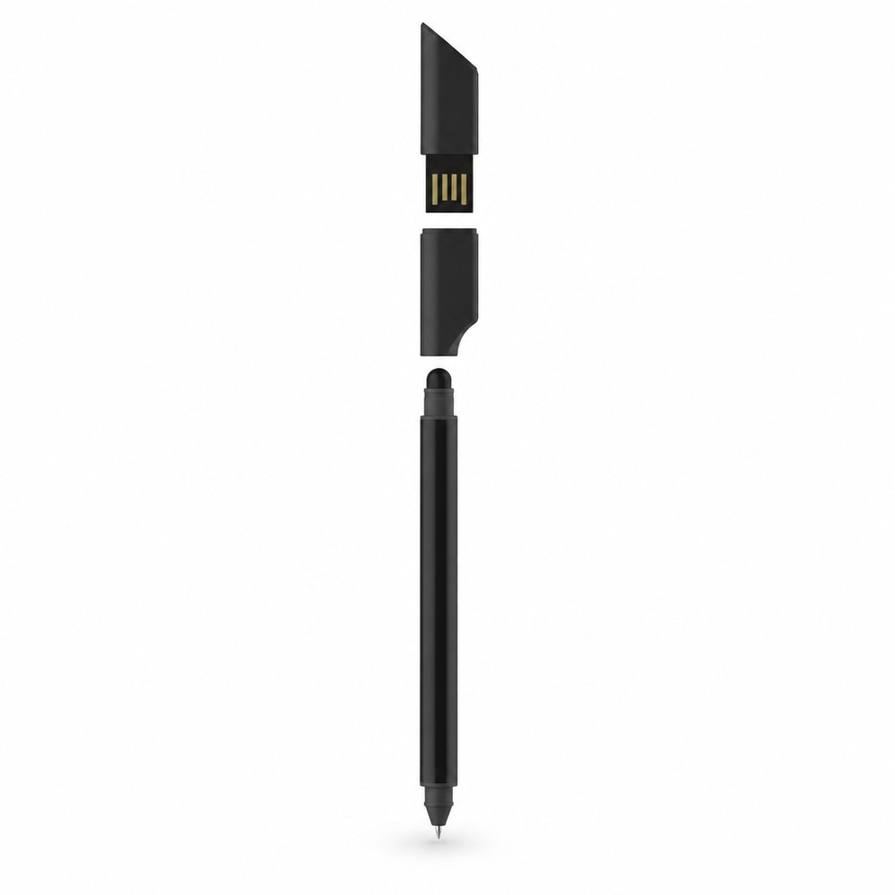 Tokyo 3-in-1 USBメモリ付きスタイラスペン - 2GB