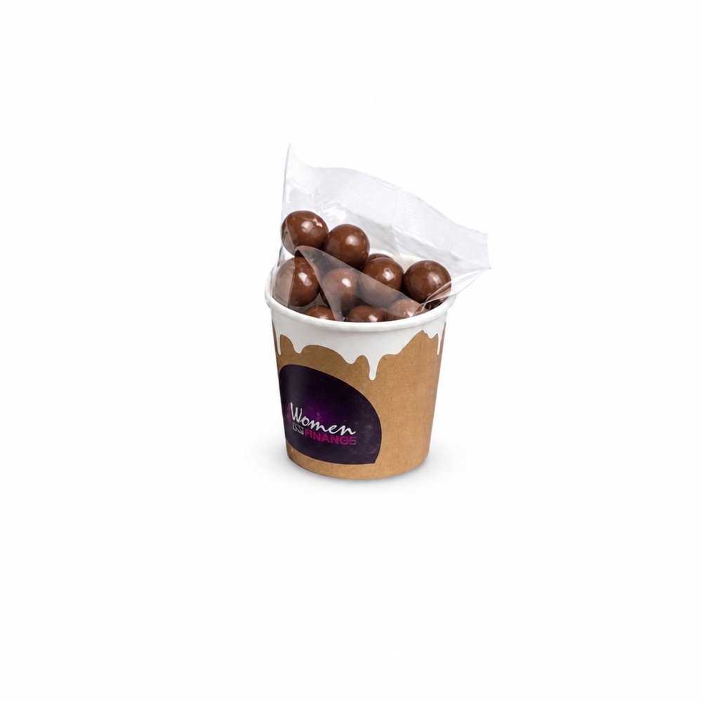 プロモ用 ミニチュアコーヒーカップ(チョコレートビーンズ入り)