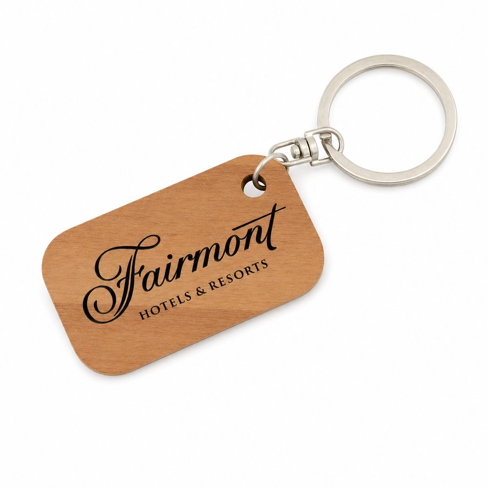 Bamboo Keyring — Branded Eco Keychain