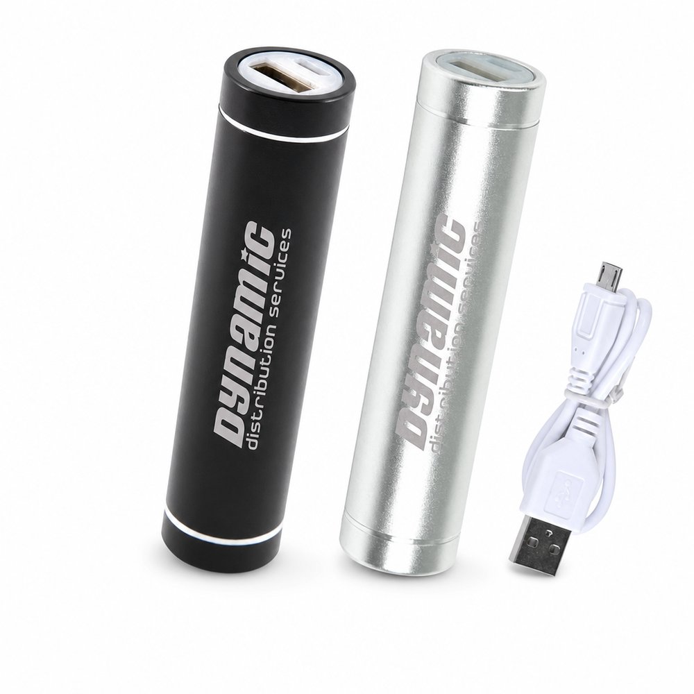 シリンダー 2000mAh モバイルバッテリー