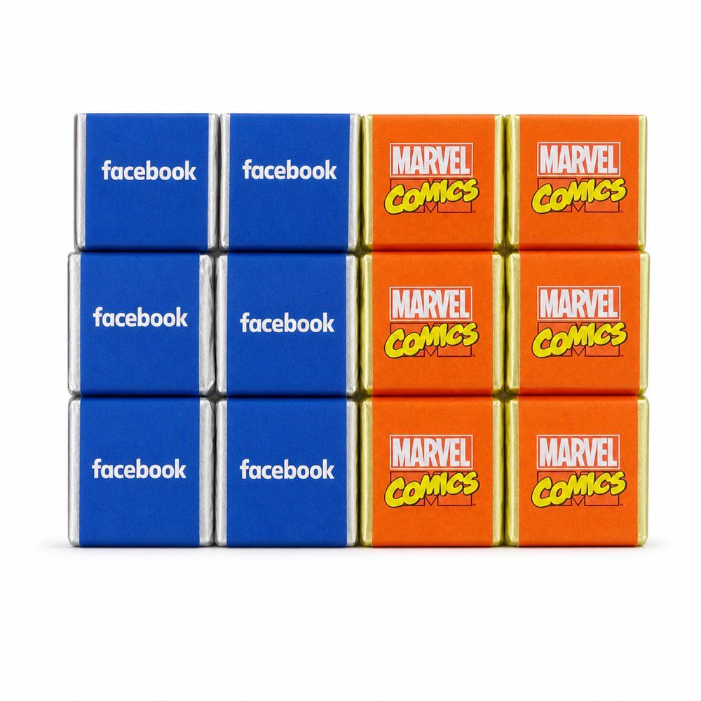 オリジナル ホイル包装 6g ベルギーチョコレート スクエア