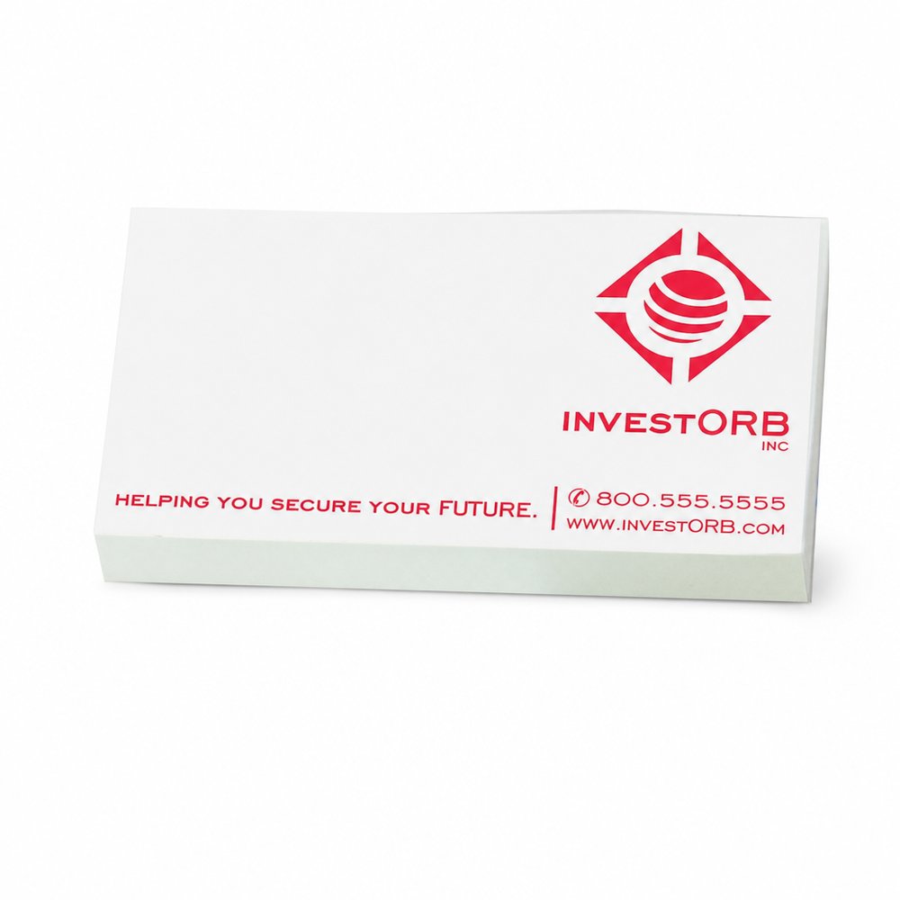 Branded Long Notepads 75x127mm — Postcard Size