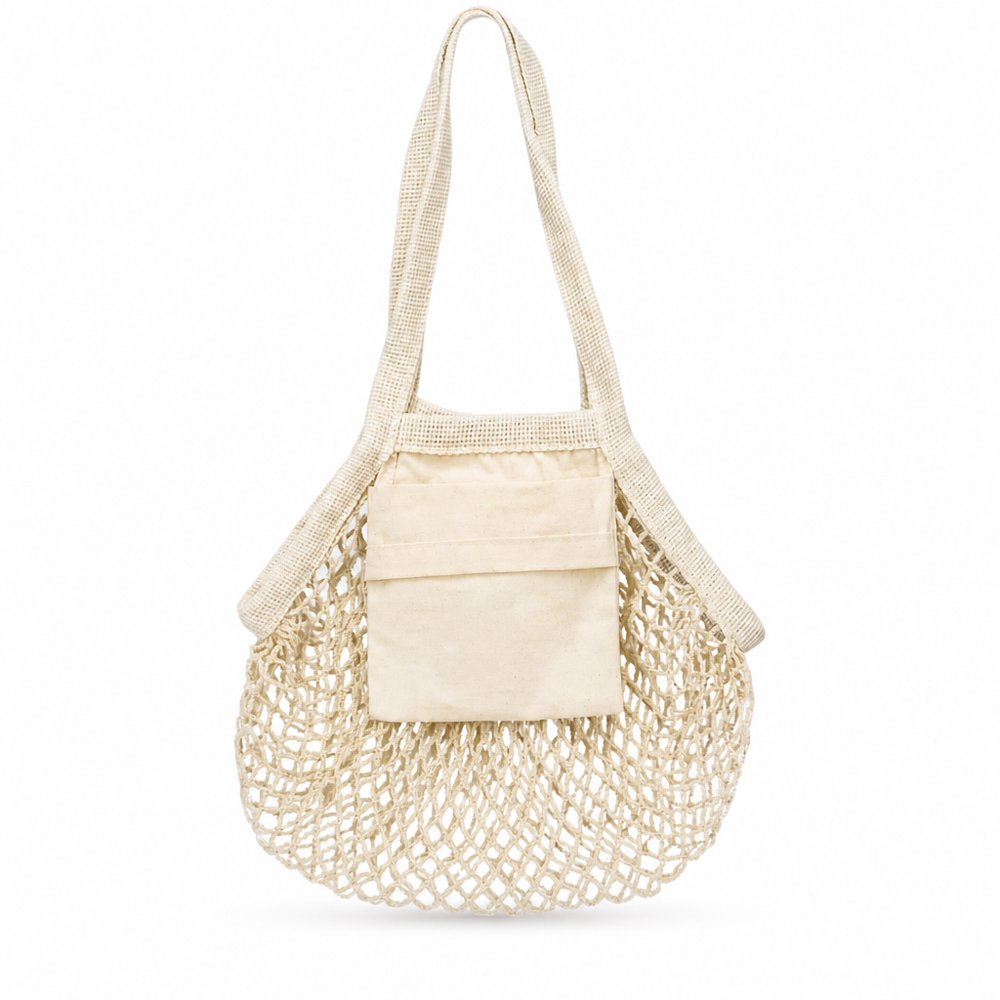 Cotton Mesh Foldaway Tote - Small