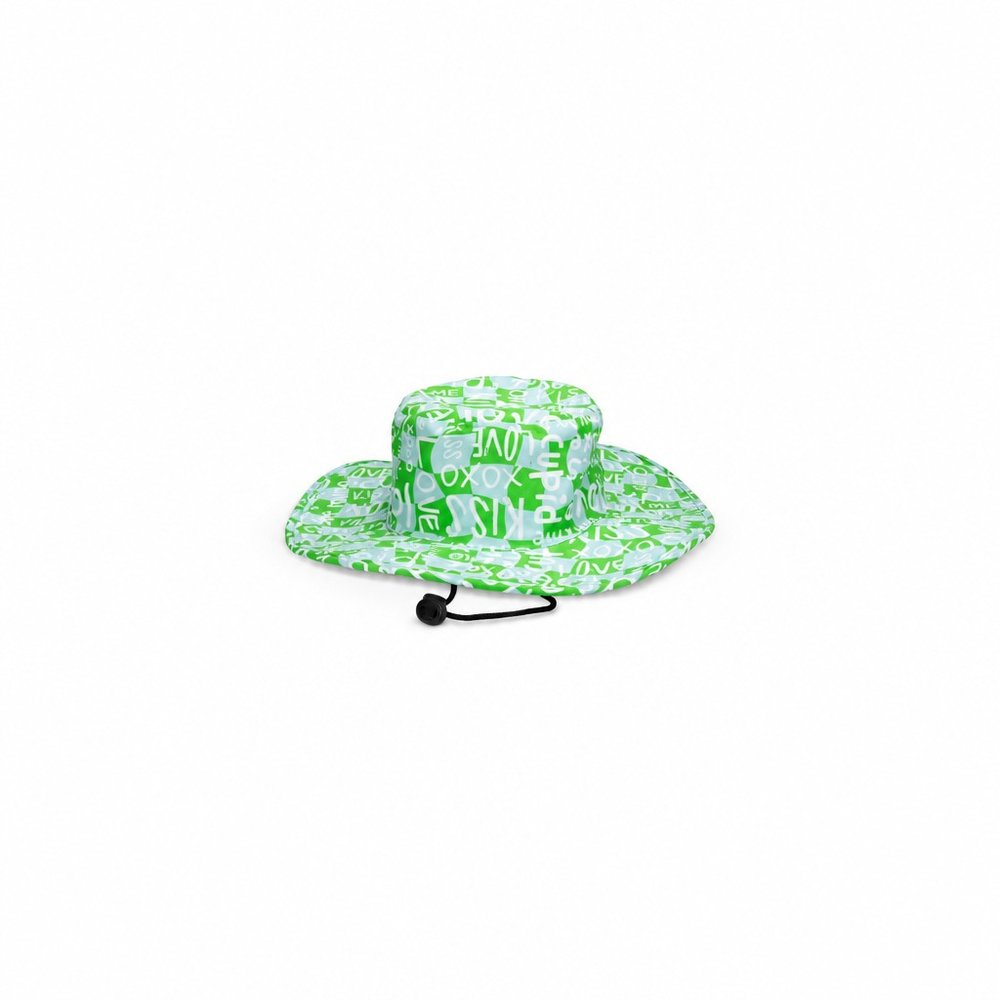 Cabana Wide Brim Sun Hat, Full Colour Print