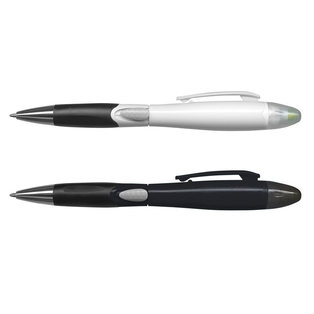 Blossom Ballpoint Pen with Highlighter
