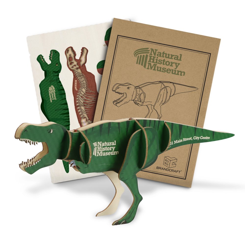 Natural Basswood T-Rex Model Kit