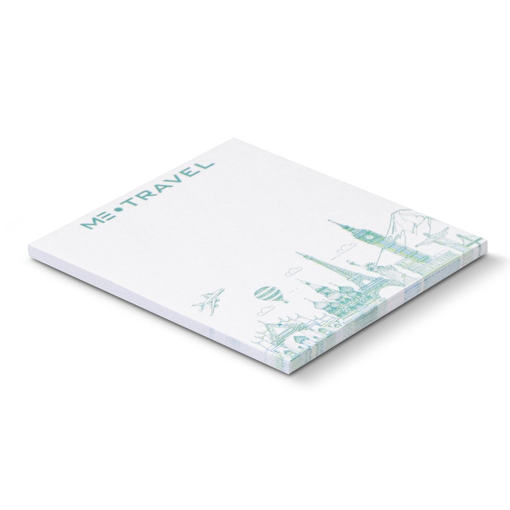 Custom Sticky Note Pad 70x75mm White 25 Sheets