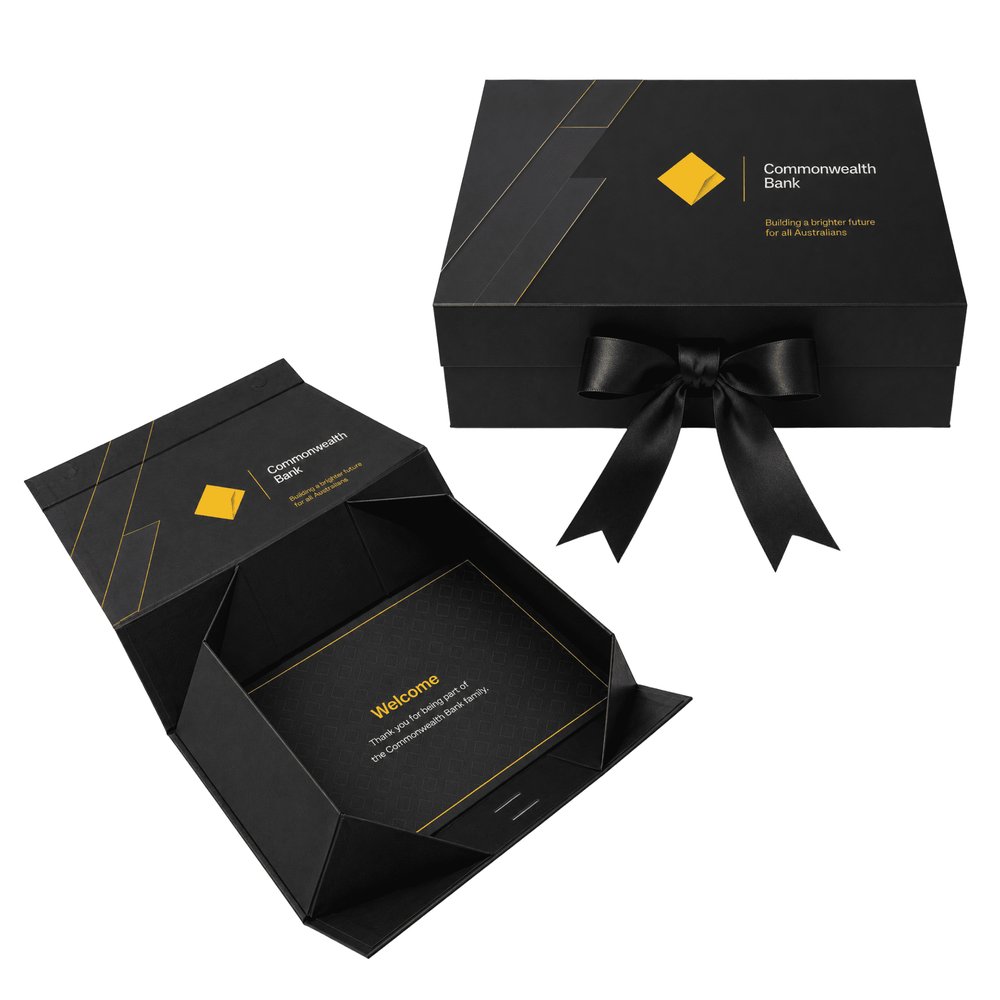Magnetic Ribbon Gift Box, Large Luxury Presentation