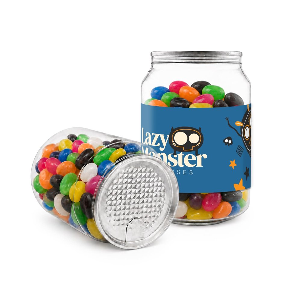 Rainbow Jelly Bean Clear Can 210g