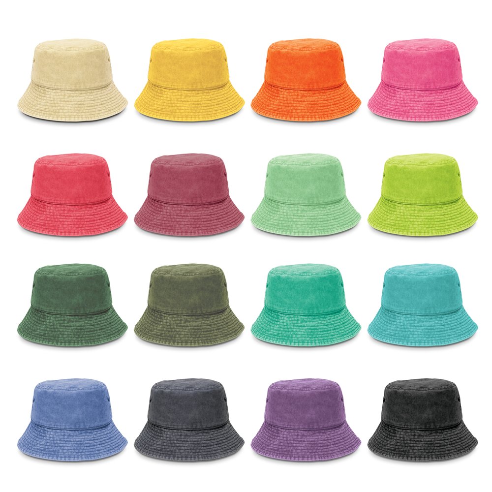 Washed Cotton Twill Bucket Hat