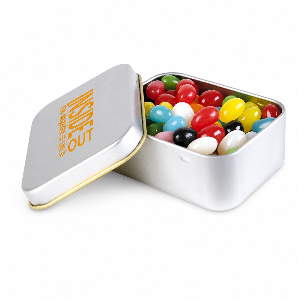 Branded Jelly Bean Tin with Mini Jelly Beans 50g