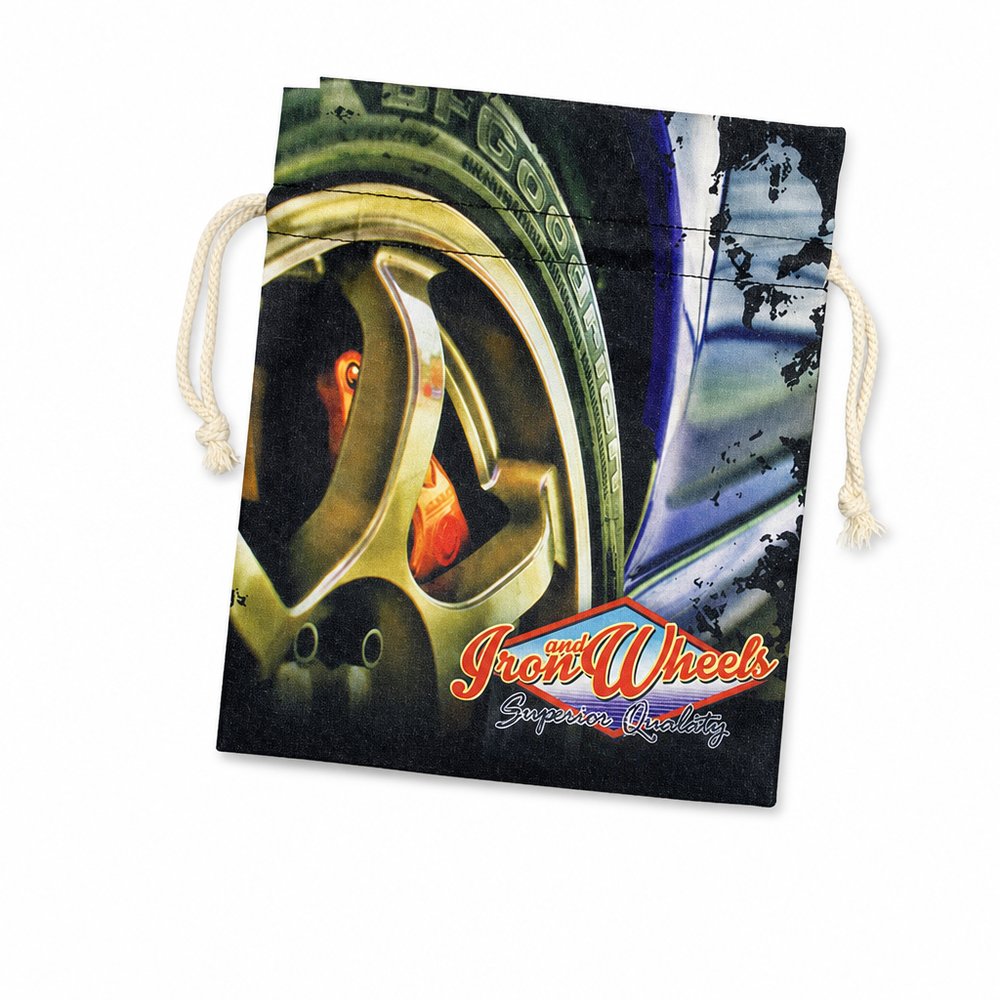 Custom Cotton Drawstring Gift Bags - Large