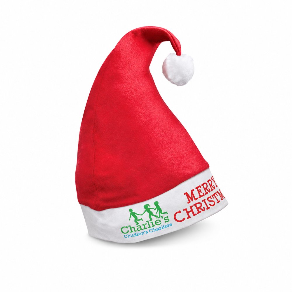 Branded Felt Santa Hats for Corporate Christmas