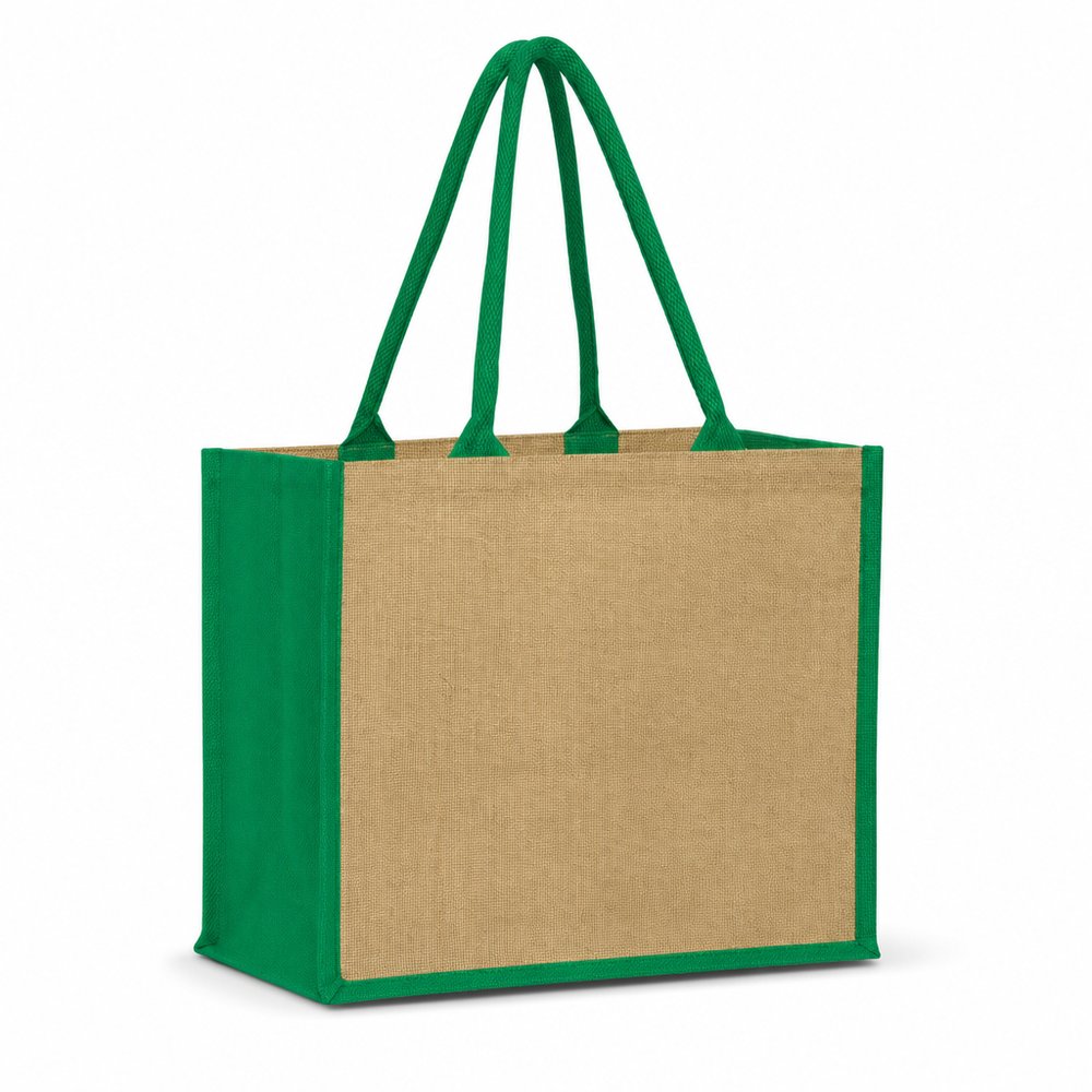 Extra Wide Jute Tote Bag, Branded & Custom Printed