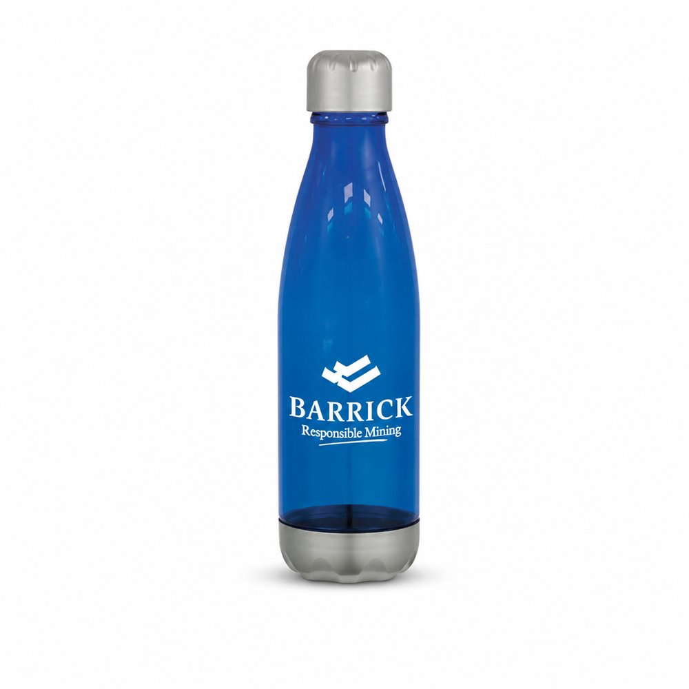 Bruchfeste 500ml Kunststoffflasche mit Edelstahldeckel