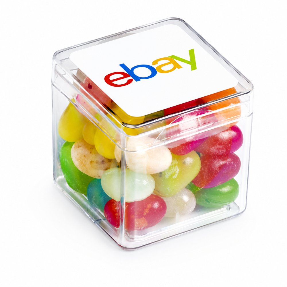 Branded Jelly Belly Cube — 60g Promotional Lolly Box