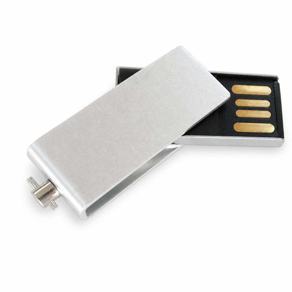 Slimline Swivel Corporate USB Flash Drive - 4GB