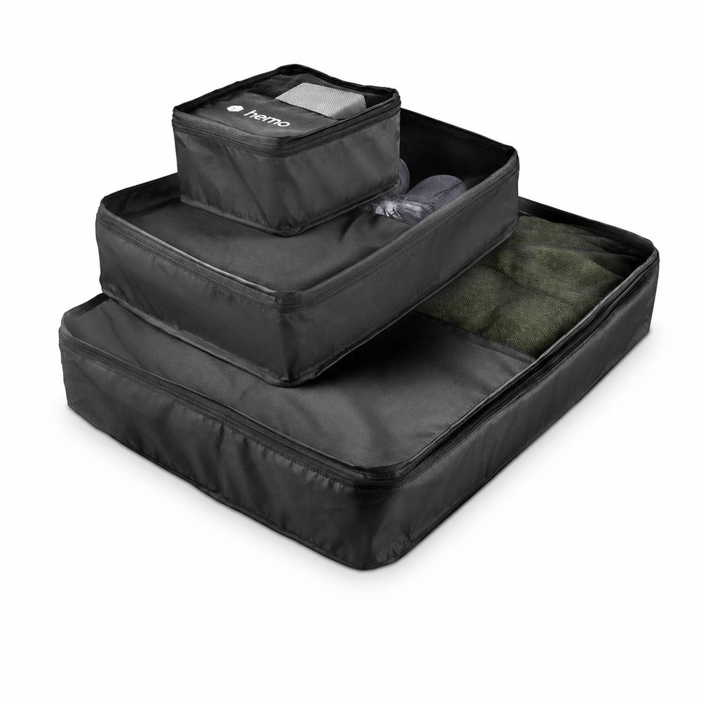 Branded Travel Packing Cubes — 3 Piece Organiser Set
