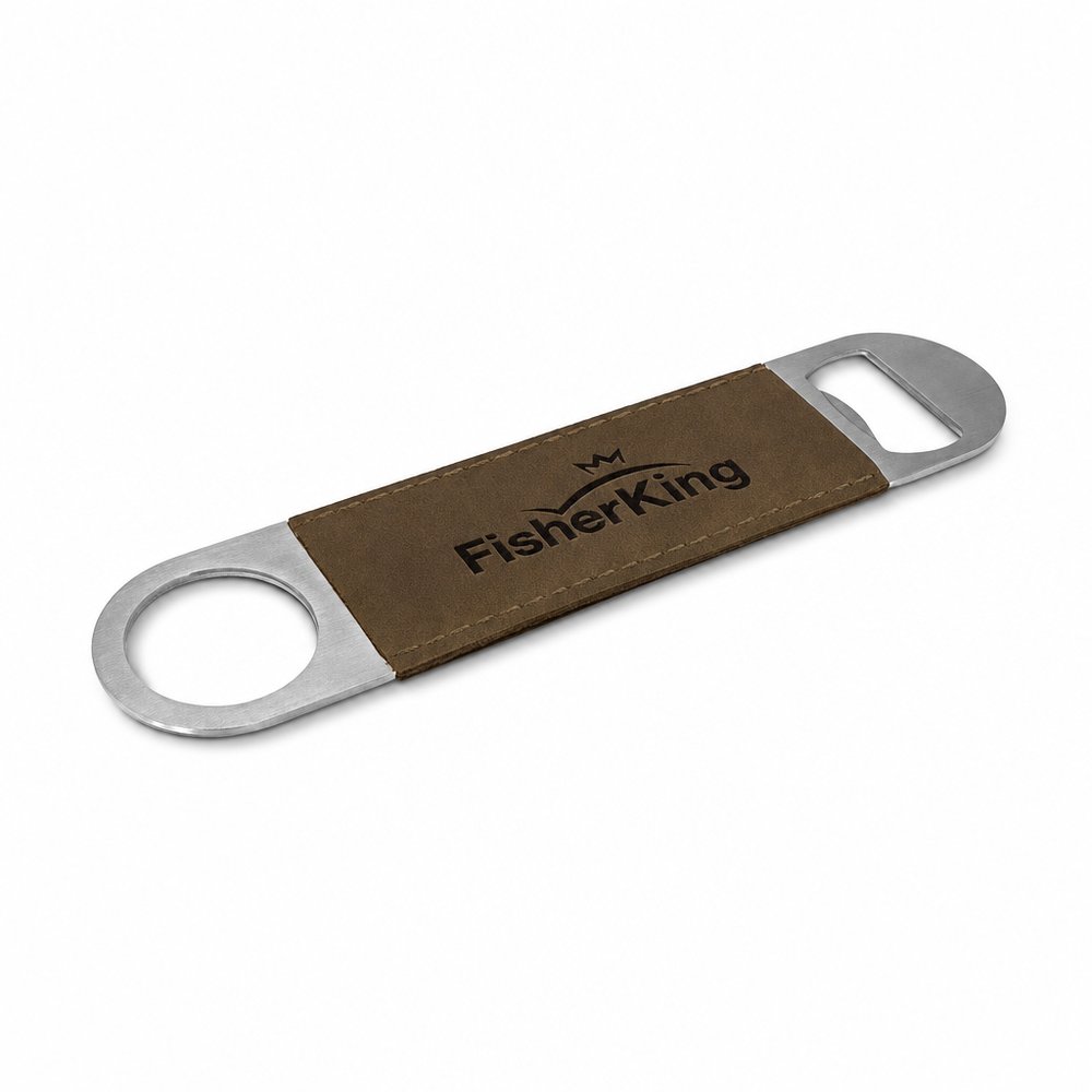Engraved PU Leather Bottle Opener — Stud Series