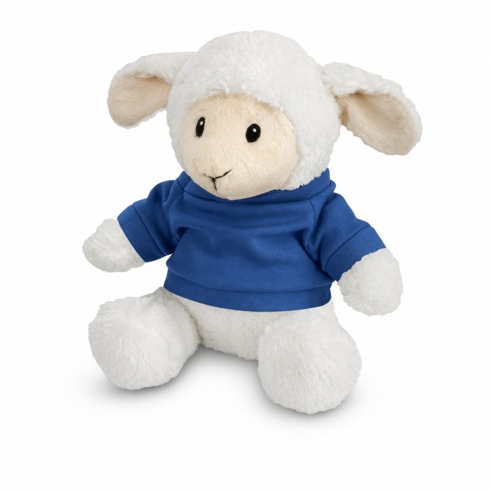 Branded Plush Lamb Toy with Custom T-Shirt