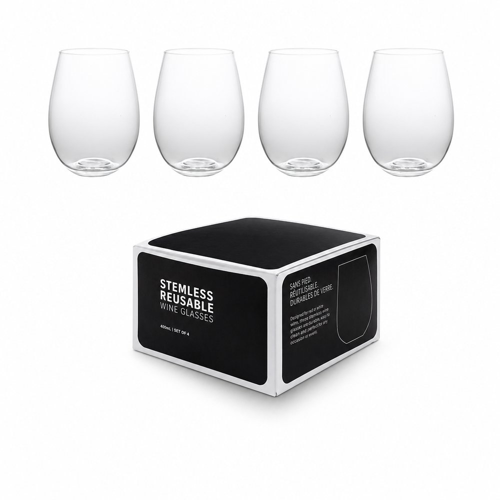 Branded Acrylic Tumbler Set — 4 Piece BPA-Free