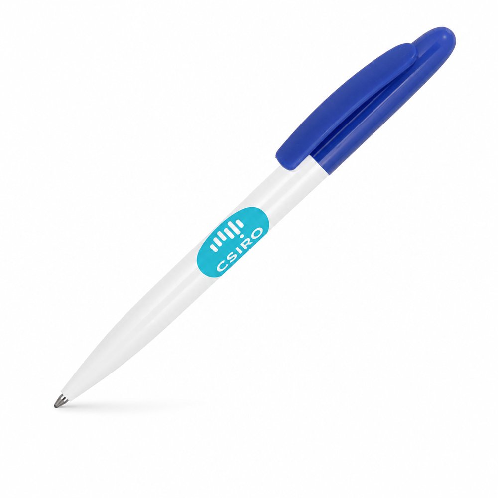 Dove Gloss Plastic Pens — Branded Twist-Action Ballpoint