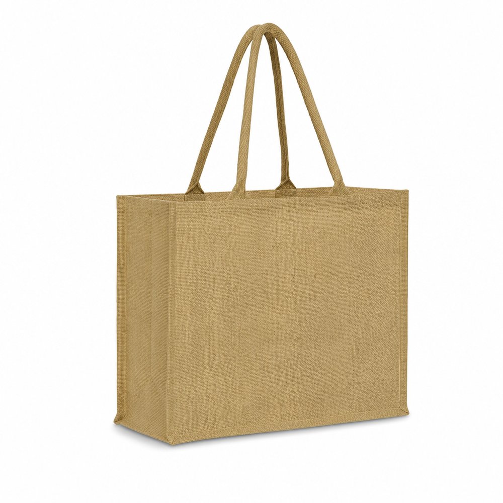 Branded Jute Tote Bag — Medium Laminated