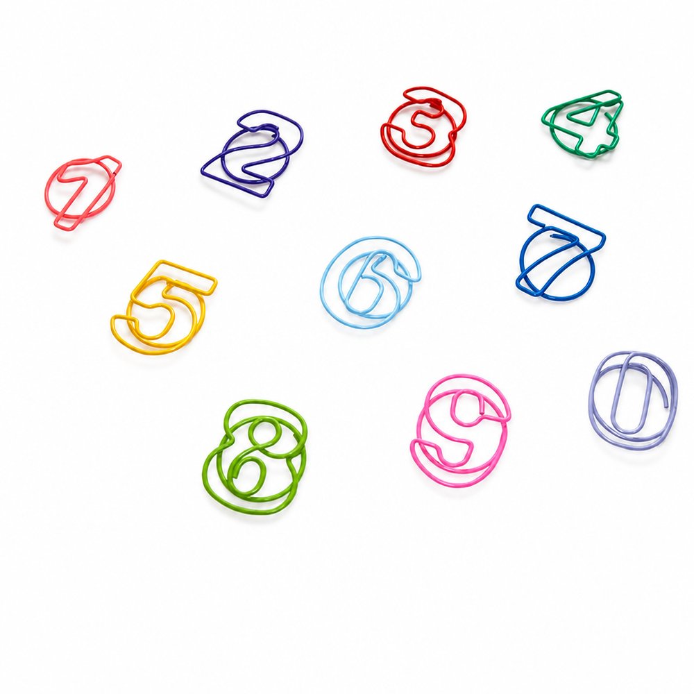 数字型ノベルティペーパークリップ