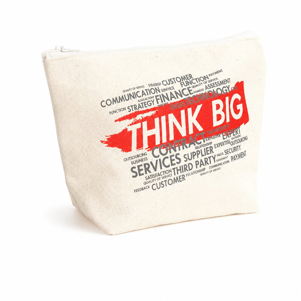 Eco Canvas Pouch Bag — Branded Cotton Zip Pouch