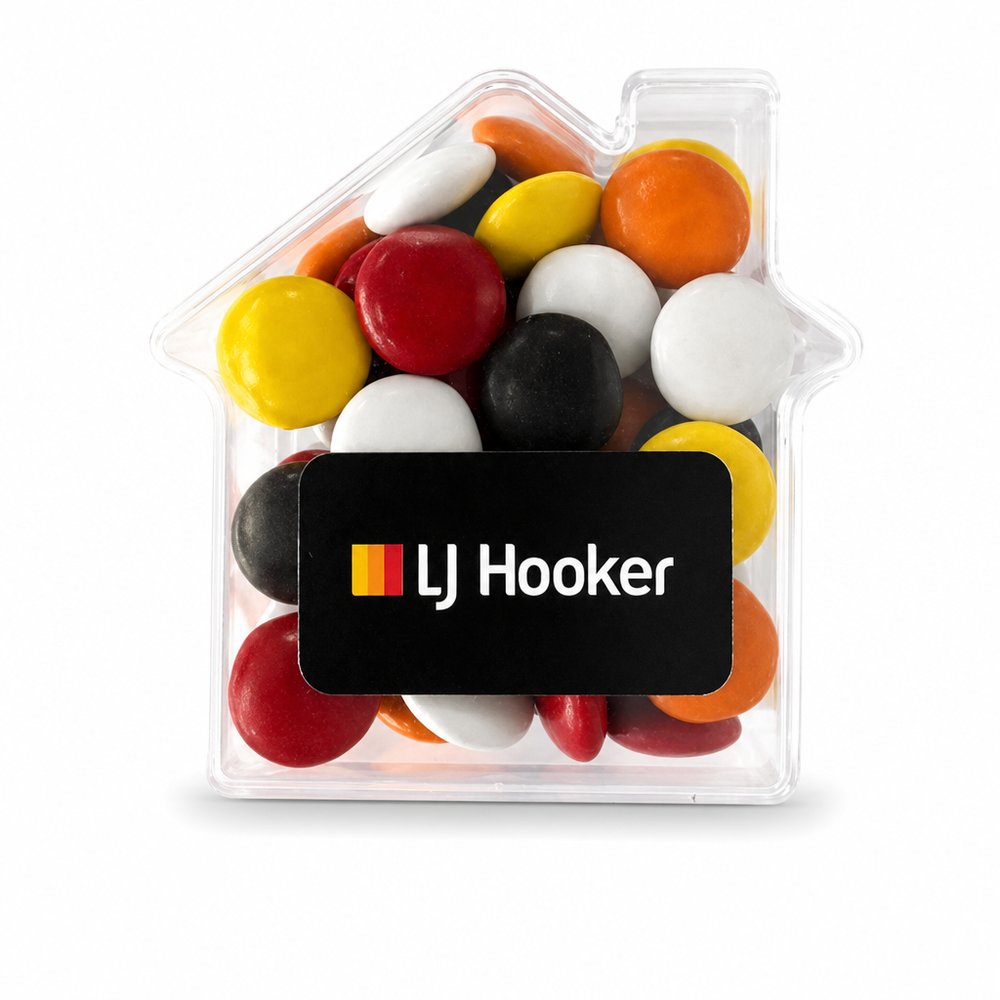House Shaped Chocolate Beans 50g — Branded Confectionery