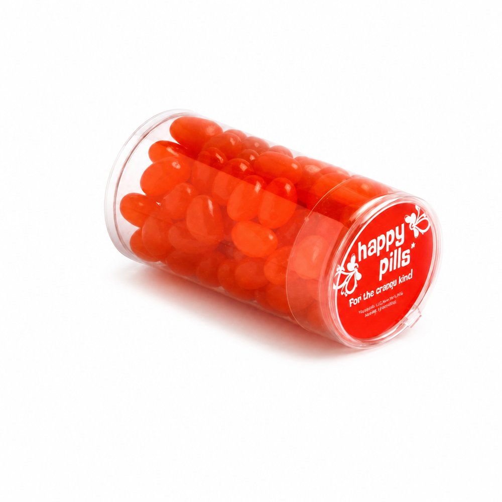 Branded Jelly Bean PET Tubes 100g — Custom Lollies