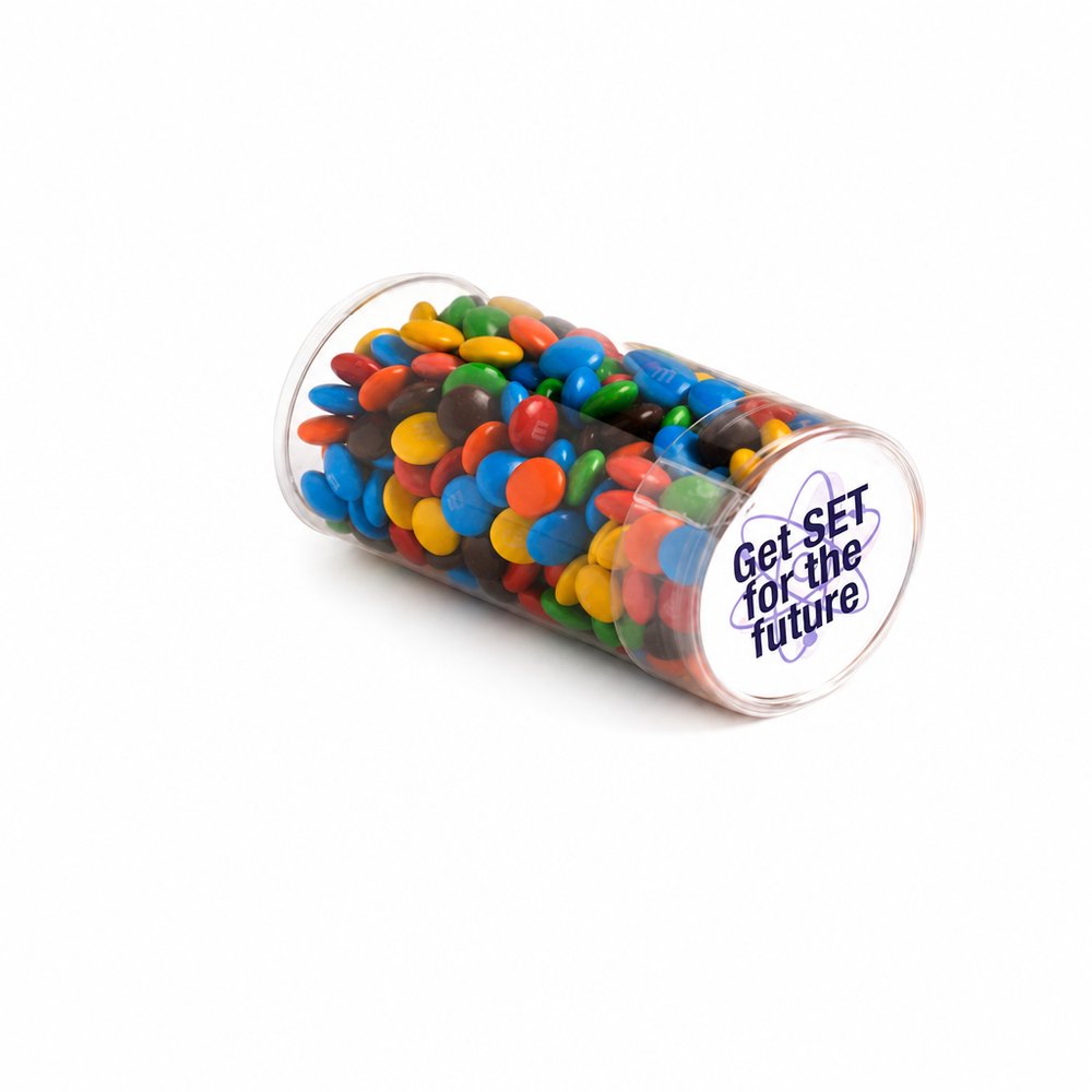 Branded M&M's PET Tubes 100g — Custom Lolly Gifts