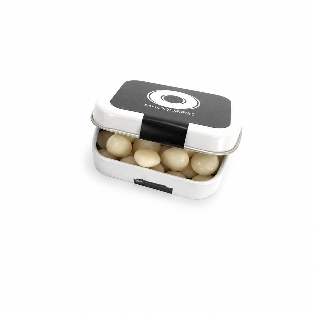 Branded Hinge Tin with Chewy Mints 30g