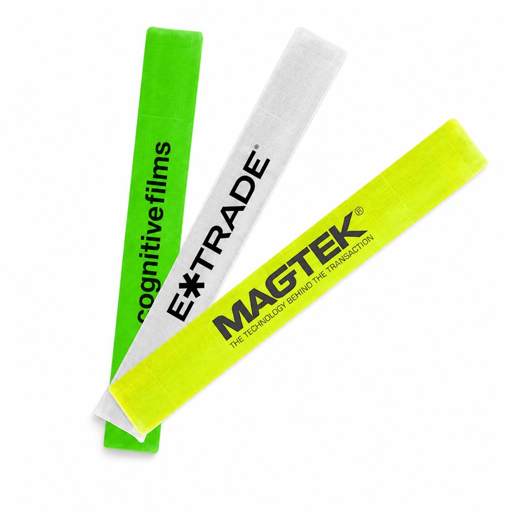 Reflector Slap Bands — Custom Printed High-Vis Wristbands