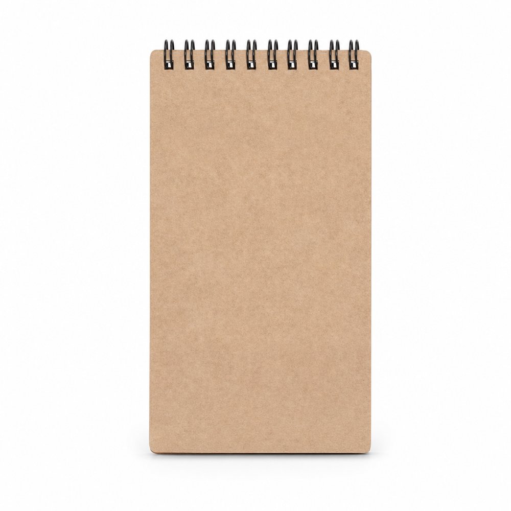 Recycled Spiral Notepad — Small, Lined, Eco-Friendly