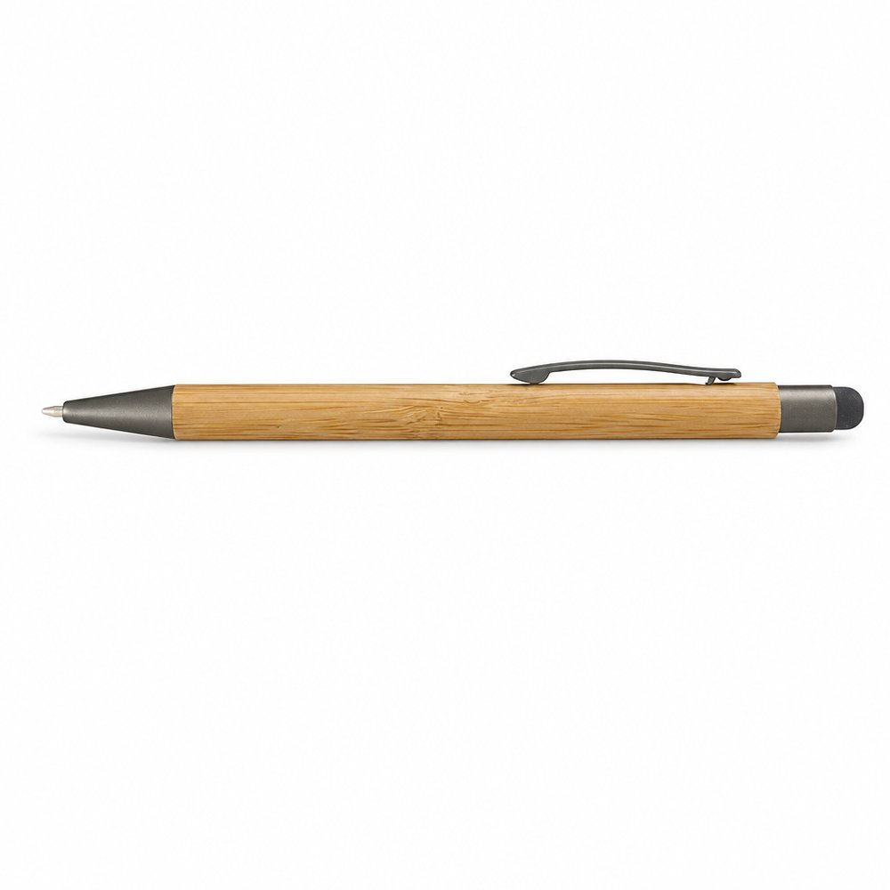 Bamboo Stylus Pen, Retractable with Touch Tip