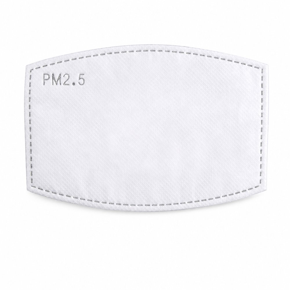 無地 PM2.5 カーボンマスクフィルター (10枚パック)