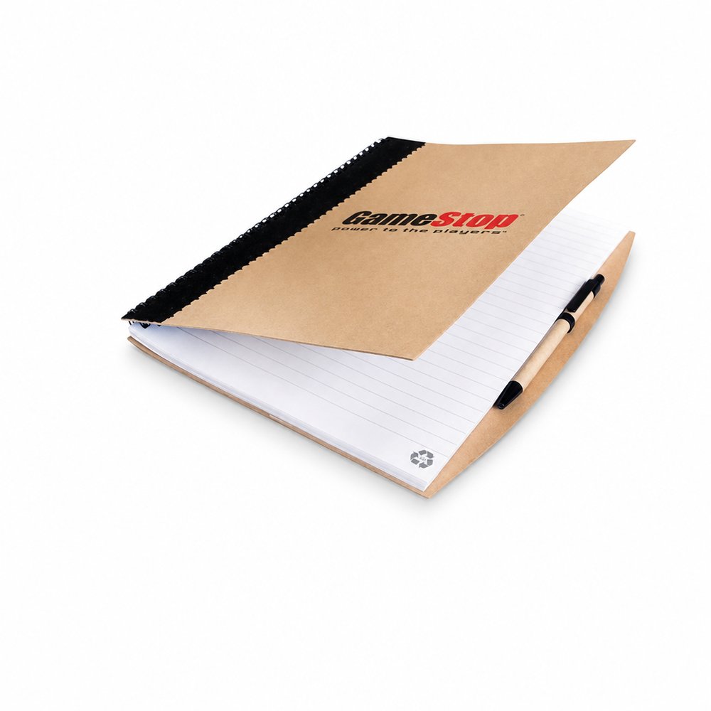Recycled Cardboard Notebook and Pen Set