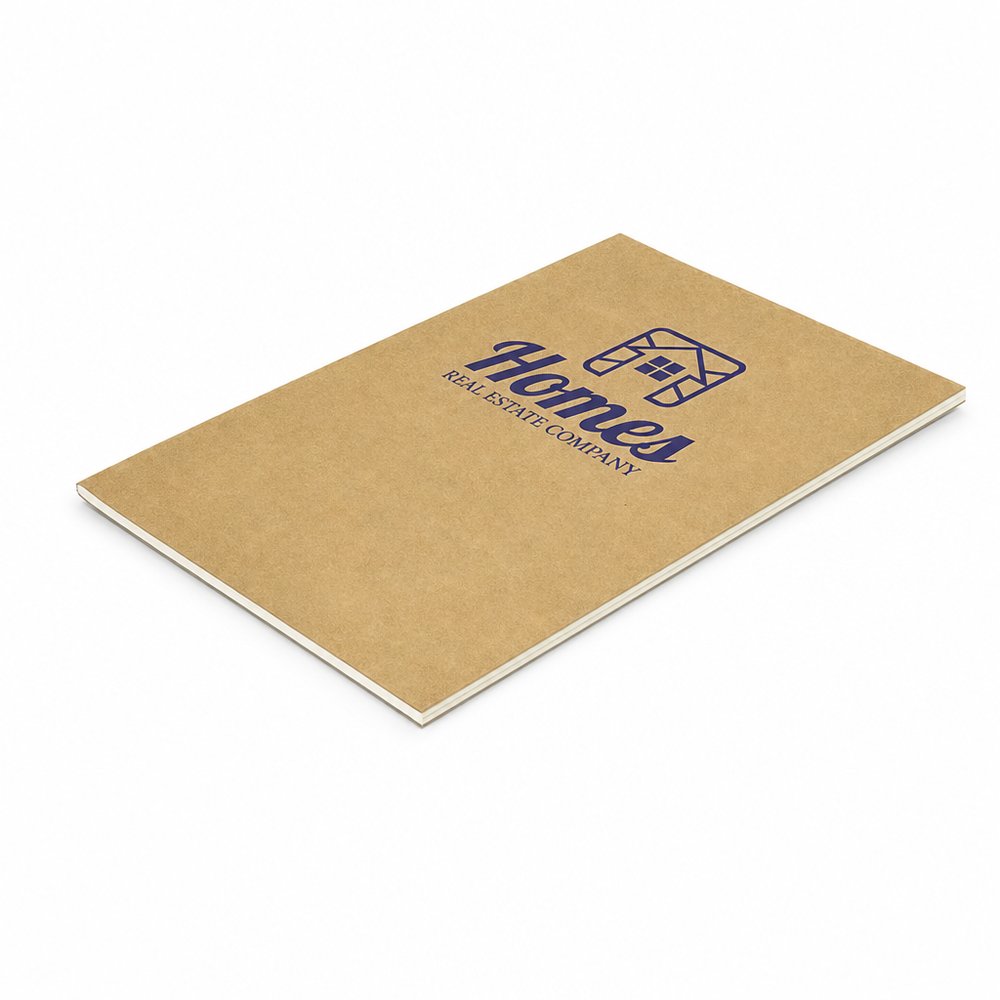 Kraft Cover A5 Notebooks — Branded Eco Journals