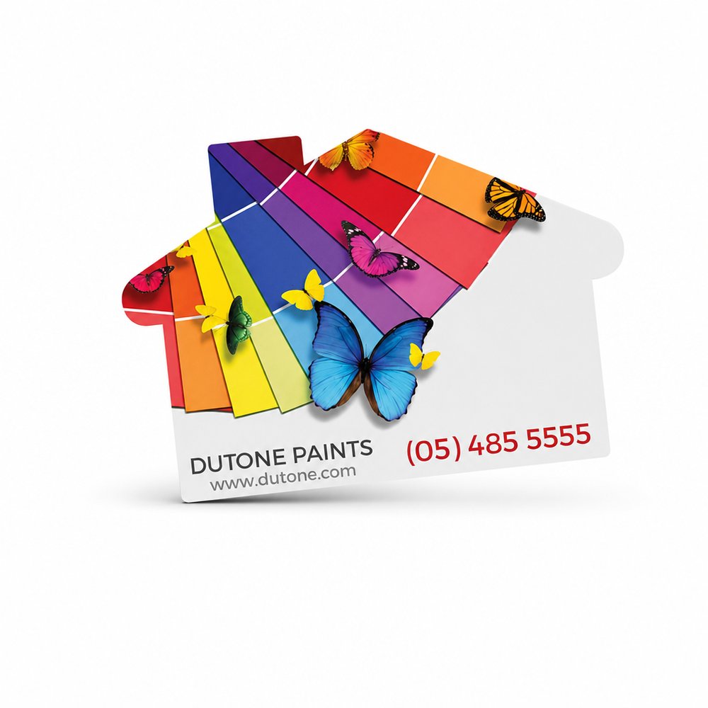 House Shaped Vinyl Stickers — Custom Die-Cut Decals