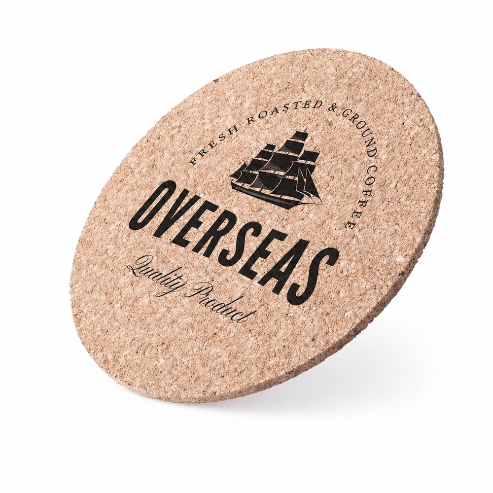 Cork Coasters — Branded Natural Cork Drink Coasters