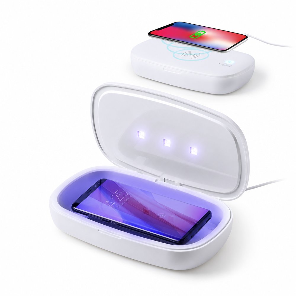 卓上UV除菌ボックス&ワイヤレス充電器