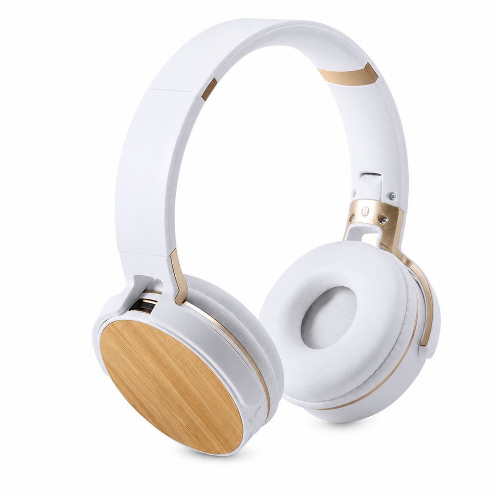 Faltbare Acoustic Bambus Bluetooth-Kopfhörer