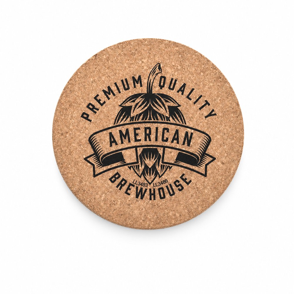 Round Cork Coasters - Branded Drink Coasters